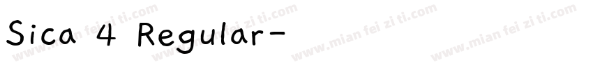 Sica 4 Regular字体转换
